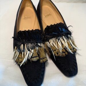 Christian Louboutin Woodoo Feather Loafers